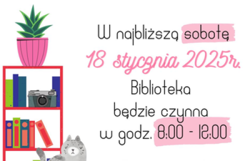 Ilustracja artykułu: "Biblioteka zaprasza w sobotę"