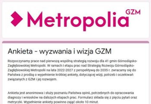 Ilustracja artykułu: "Włącz się w proces tworzenia Strategii Rozwoju GZM"