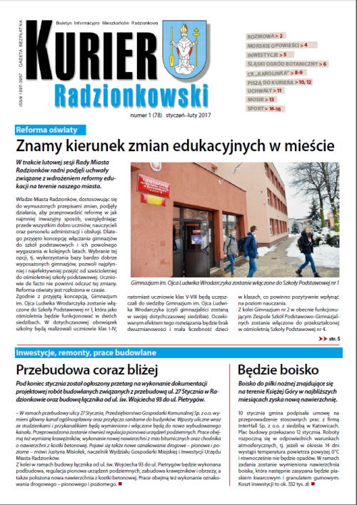 Ilustracja artykułu: "Kurier Radzionkowski 2017"