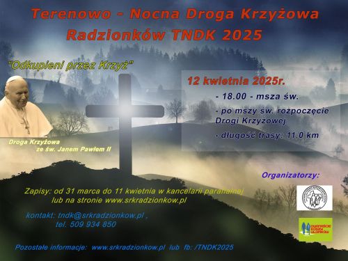 Ilustracja artykułu: "Terenowo - Nocna Droga Krzyżowa 2025"
