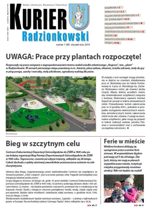 Ilustracja artykułu: "Kurier Radzionkowski 2019"
