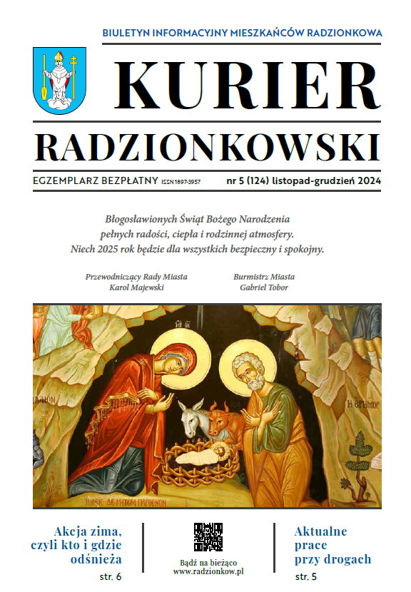 Pierwsza strona Kuriera Radzionkowskiego numer 5
