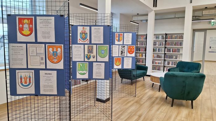 wystawa wystawa w bibliotece "Gdy św. Wojciech idzie do...miasta"