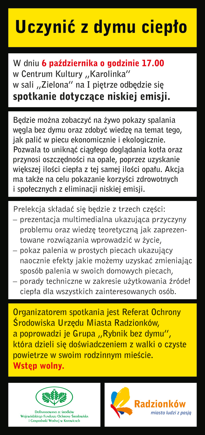 Informacja o spotkaniu dotyczącym emisji spalin