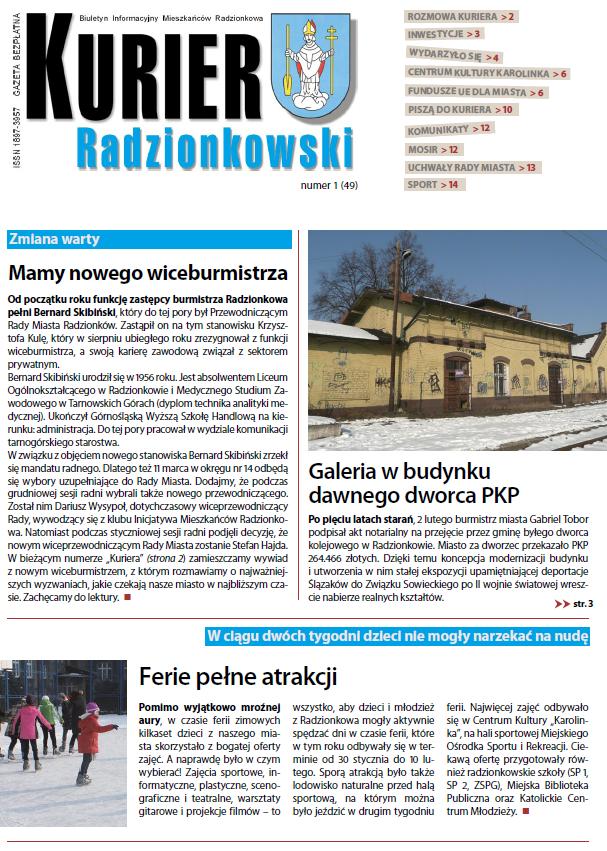 Ilustracja artykułu: Kurier Radzionkowski 2012