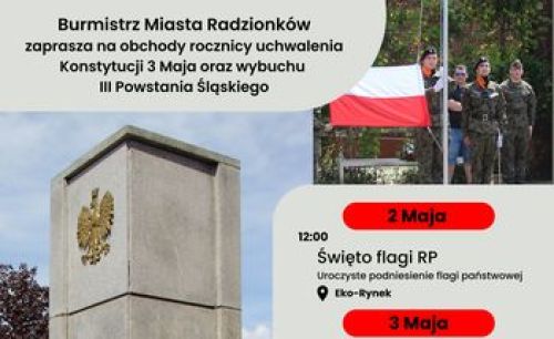 Ilustracja artykułu: "Obchody uchwalenia Konstytucji 3 Maja oraz wybuchu III Powstania Śląskiego"